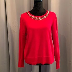 SUPER SEXY Gorgeous red long sleeve sweater from CHRISTOPHER & BANKS.